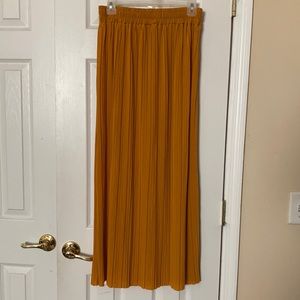 Pleated Maxi Skirt